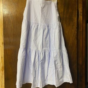Gap blue and white stripe skirt